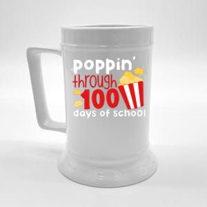 Poppin Through 100 Days Of School Popcorn Beer Stein