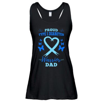 Proud Type 1 Diabetes Warrior Dad T1D Type 1 Diabetes Ladies Essential Flowy Tank