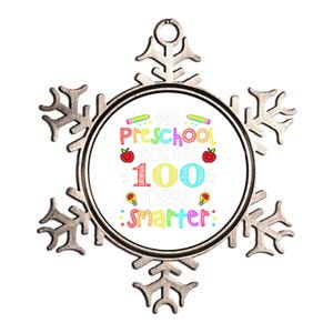 Preschool Teacher 100 Days Smarter 100th Day Of School Gift Metallic Star Ornament