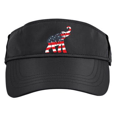 President Trump 2024 Republican Elephant Trump Supporter Adult Drive Performance Visor