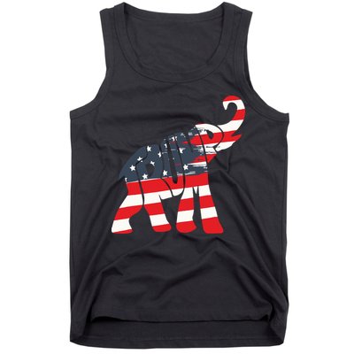 President Trump 2024 Republican Elephant Trump Supporter Tank Top