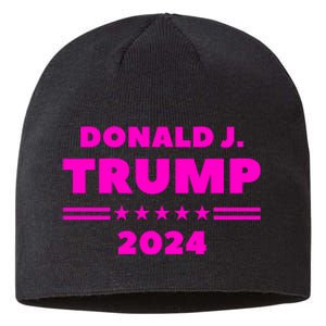 Pro Trump 2024 Pink Sustainable Beanie