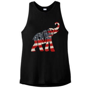 President Trump 2024 Republican Elephant Trump Ladies PosiCharge Tri-Blend Wicking Tank