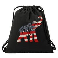 President Trump 2024 Republican Elephant Trump Drawstring Bag