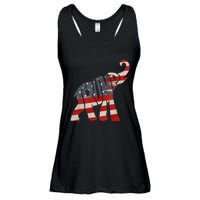 President Trump 2024 Republican Elephant Trump Ladies Essential Flowy Tank