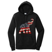 President Trump 2024 Republican Elephant Trump Women's Pullover Hoodie