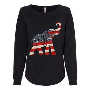 President Trump 2024 Republican Elephant Trump Womens California Wash Sweatshirt