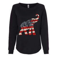 President Trump 2024 Republican Elephant Trump Womens California Wash Sweatshirt