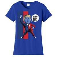 President Trump 2024 Haters Gonn Hate Patriotic America Cute Gift Women's T-Shirt