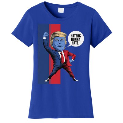 President Trump 2024 Haters Gonn Hate Patriotic America Cute Gift Women's T-Shirt