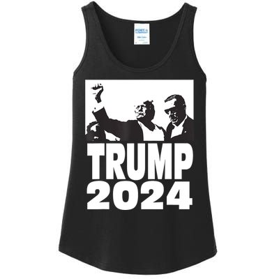 President Trump 2024 Stronger Ladies Essential Tank