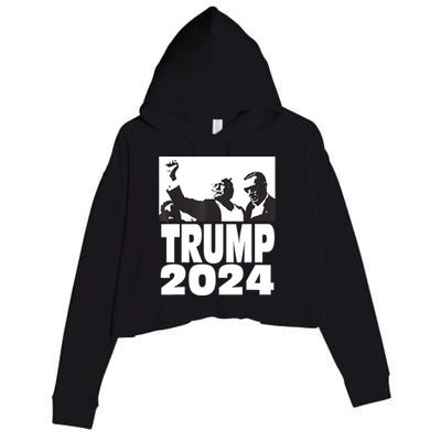 President Trump 2024 Stronger Crop Fleece Hoodie