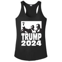 President Trump 2024 Stronger Ladies PosiCharge Competitor Racerback Tank