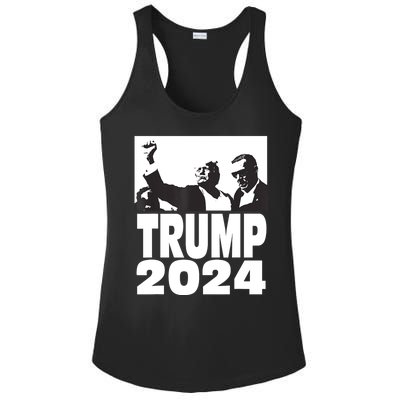 President Trump 2024 Stronger Ladies PosiCharge Competitor Racerback Tank