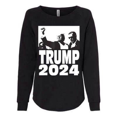 President Trump 2024 Stronger Womens California Wash Sweatshirt