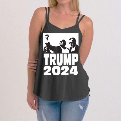 President Trump 2024 Stronger Women's Strappy Tank