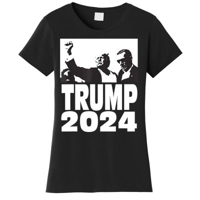 President Trump 2024 Stronger Women's T-Shirt