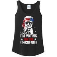 Pro Trump 2024 Patriotic IM Voting Convicted Felon Ladies Essential Tank