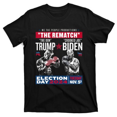 Pro Trump 2024 The Rematch The Don And Crooked Joe T-Shirt