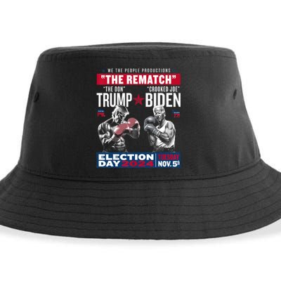 Pro Trump 2024 The Rematch The Don And Crooked Joe Sustainable Bucket Hat