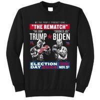 Pro Trump 2024 The Rematch The Don And Crooked Joe Tall Sweatshirt