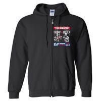 Pro Trump 2024 The Rematch The Don And Crooked Joe Full Zip Hoodie