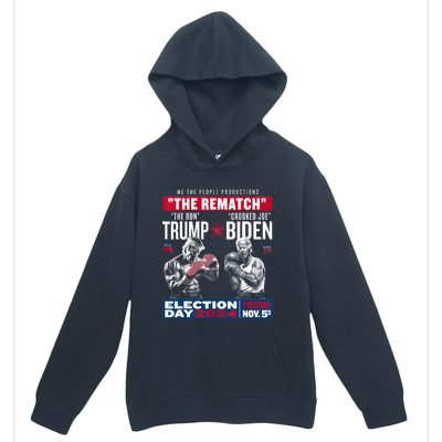 Pro Trump 2024 The Rematch The Don And Crooked Joe Urban Pullover Hoodie