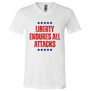 Patriotic Trump 2024 Election Campaign Supporter America Usa V-Neck T-Shirt