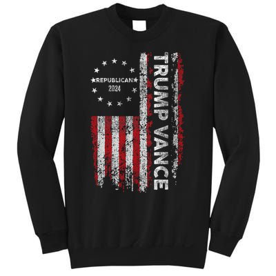 Pro Trump 2024 Trump Vance 2024 Us Flag Republican 2024 President Election Sweatshirt