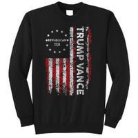 Pro Trump 2024 Trump Vance 2024 Us Flag Republican 2024 President Election Tall Sweatshirt