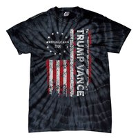 Pro Trump 2024 Trump Vance 2024 Us Flag Republican 2024 President Election Tie-Dye T-Shirt