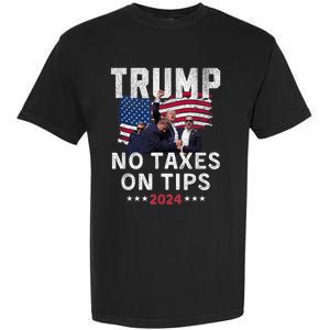 President Trump 2024trending No Tax On Tips Copycat Kamala Garment-Dyed Heavyweight T-Shirt