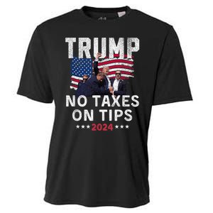 President Trump 2024trending No Tax On Tips Copycat Kamala Cooling Performance Crew T-Shirt