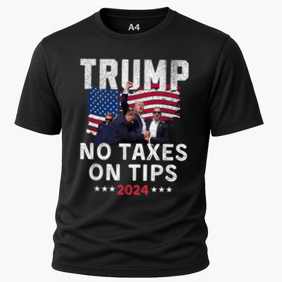 President Trump 2024trending No Tax On Tips Copycat Kamala Performance Shirt