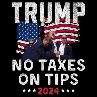 President Trump 2024trending No Tax On Tips Copycat Kamala T-Shirt