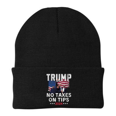 President Trump 2024trending No Tax On Tips Copycat Kamala Beanie