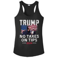 President Trump 2024trending No Tax On Tips Copycat Kamala Ladies PosiCharge Competitor Racerback Tank