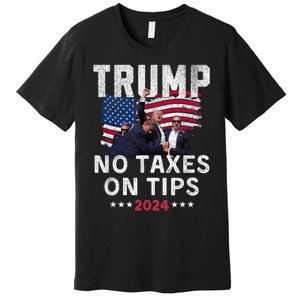 President Trump 2024trending No Tax On Tips Copycat Kamala Premium T-Shirt