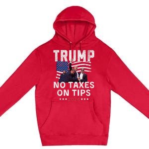 President Trump 2024trending No Tax On Tips Copycat Kamala Premium Pullover Hoodie