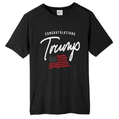 President Trump 2024 Congratulations Tall Fusion ChromaSoft Performance T-Shirt