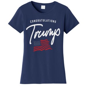 President Trump 2024 Congratulations Women's T-Shirt