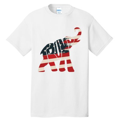 President Trump 2024 Republican Elephant Trump Supporter Tall T-Shirt