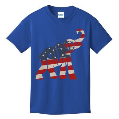 President Trump 2024 Republican Elephant Trump Supporter Gift Kids T-Shirt