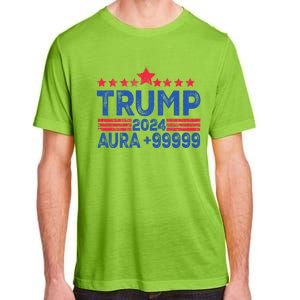 President Trump 2024 Aura +999999 Trump Fist Donald Trump Election 2024 Adult ChromaSoft Performance T-Shirt