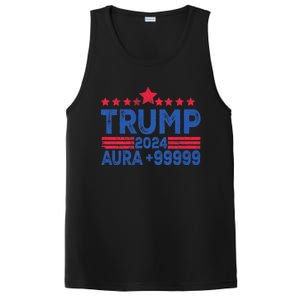 President Trump 2024 Aura +999999 Trump Fist Donald Trump Election 2024 PosiCharge Competitor Tank