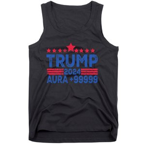 President Trump 2024 Aura +999999 Trump Fist Donald Trump Election 2024 Tank Top