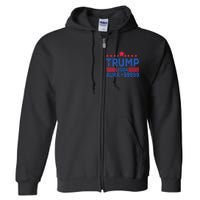 President Trump 2024 Aura +999999 Trump Fist Donald Trump Election 2024 Full Zip Hoodie