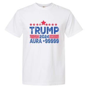 President Trump 2024 Aura +999999 Trump Fist Donald Trump Election 2024 Garment-Dyed Heavyweight T-Shirt