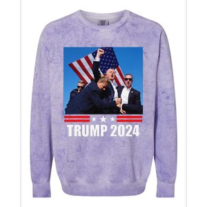 President Trump 2024 Election Vance Colorblast Crewneck Sweatshirt