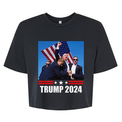 President Trump 2024 Election Vance Bella+Canvas Jersey Crop Tee